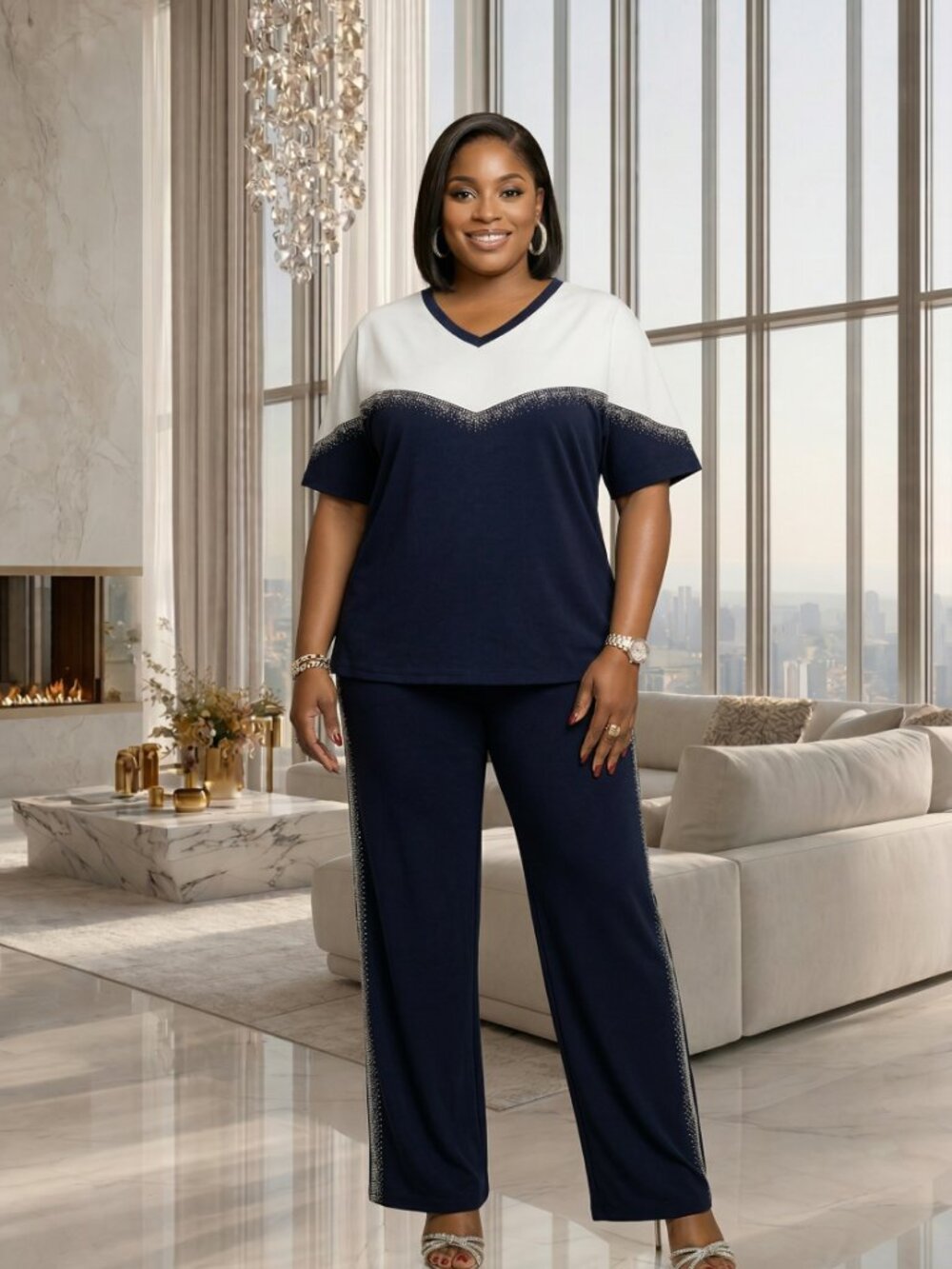 Burgundy Embellished 2pc set
